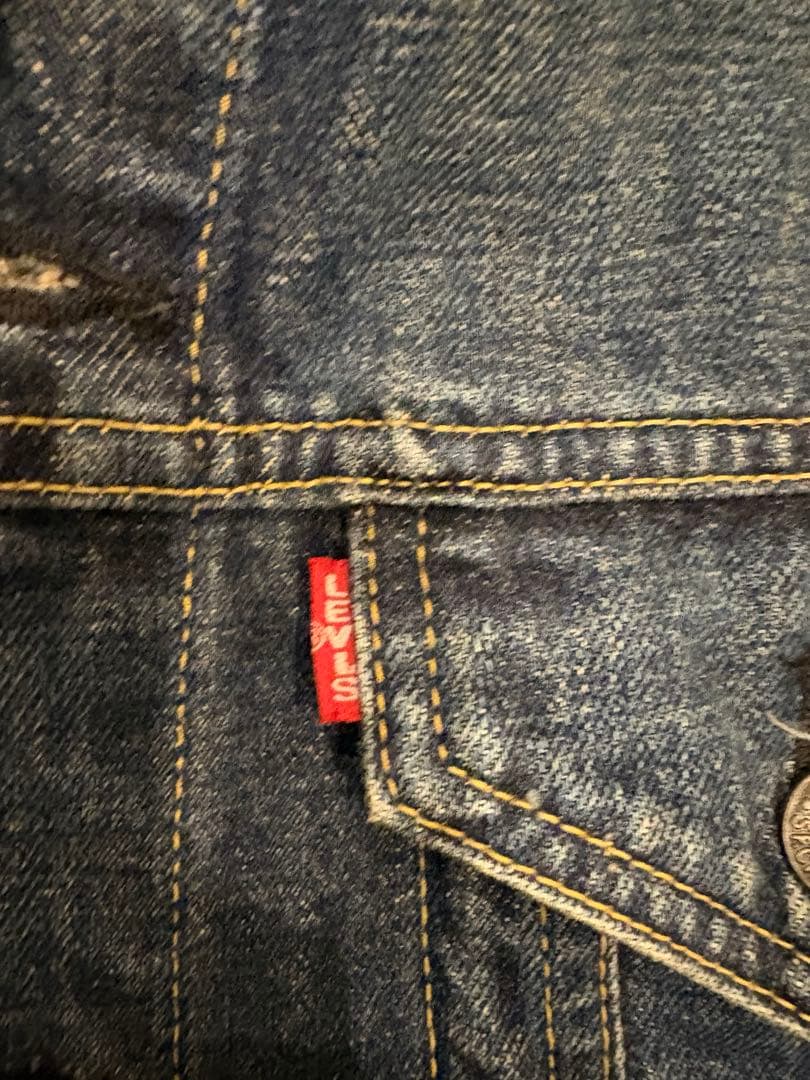 Levi’s 71557 70505 BIGE デニムジャケット ビッグサイズ