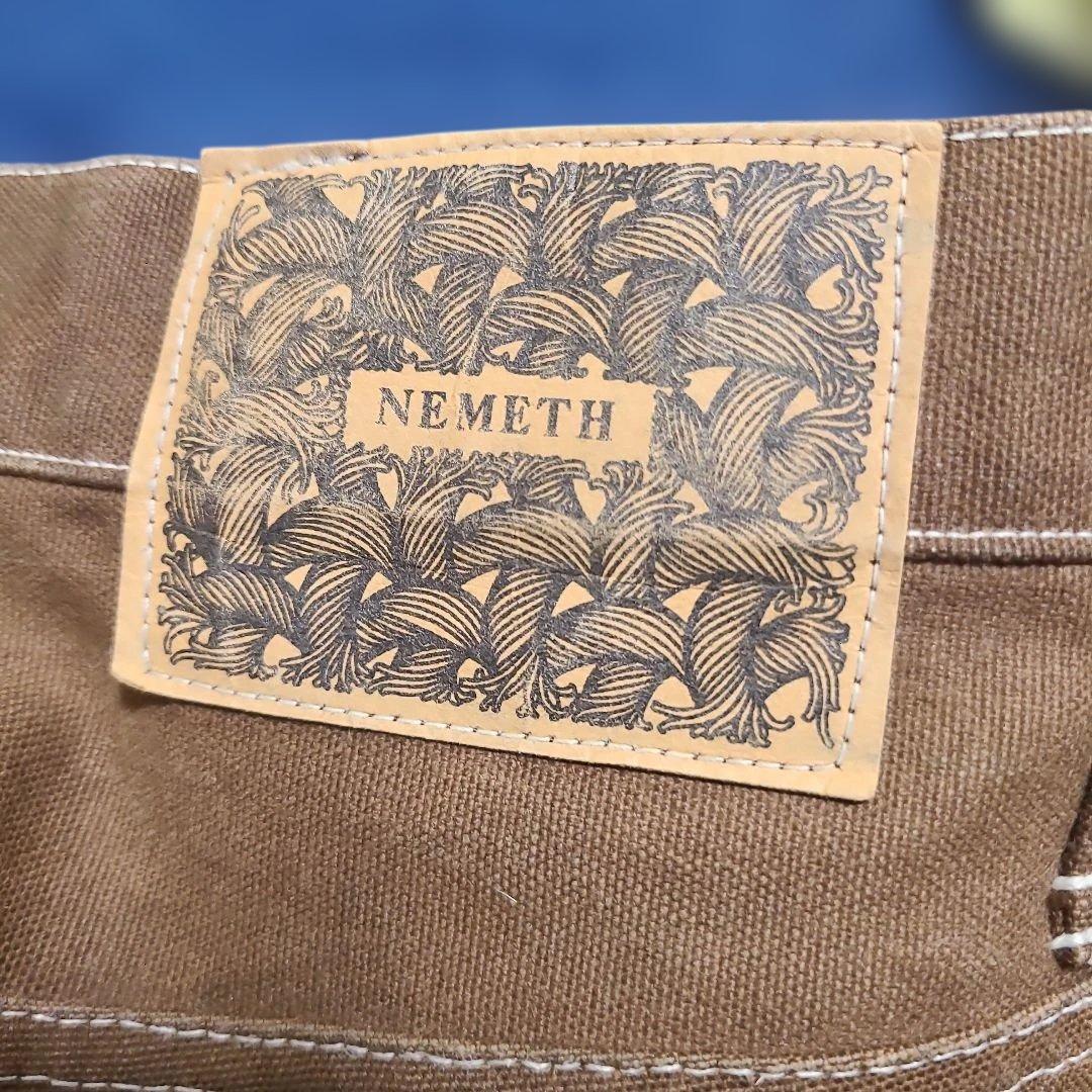 名作 希少 NEMETH ネメス 立体裁断 3D ダメージ ダック パンツ