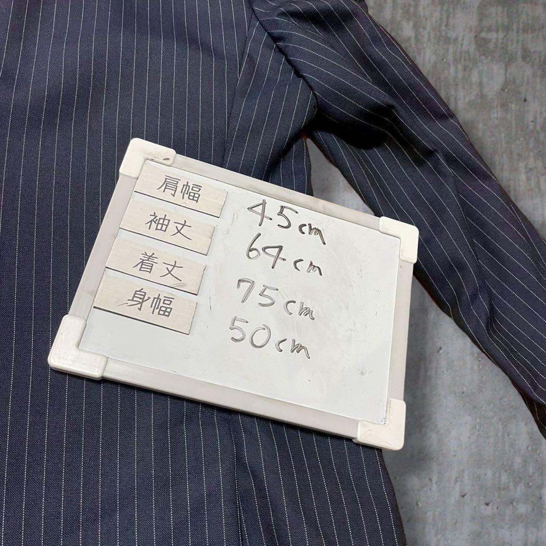 現行 ポロラルフローレン スーツ セットアップ ストライプ イタリア製 紺 L