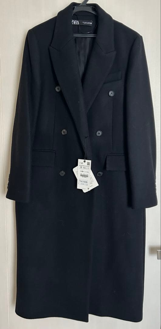 ZARA Manteco ブラック ロングコート S