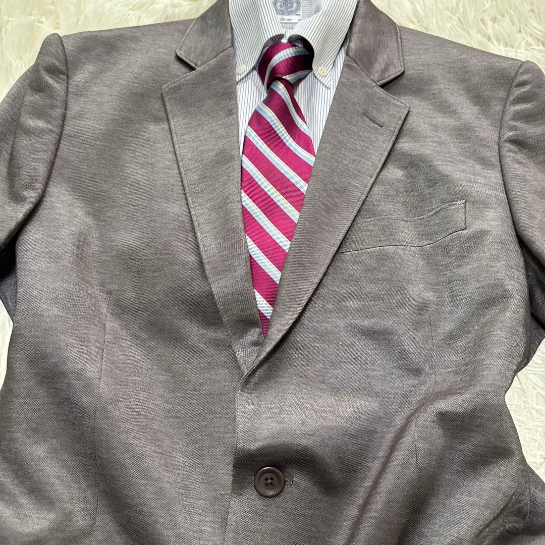 未使用級★エポカウォモ スーツ ブラウン ITL48位 コットン素材