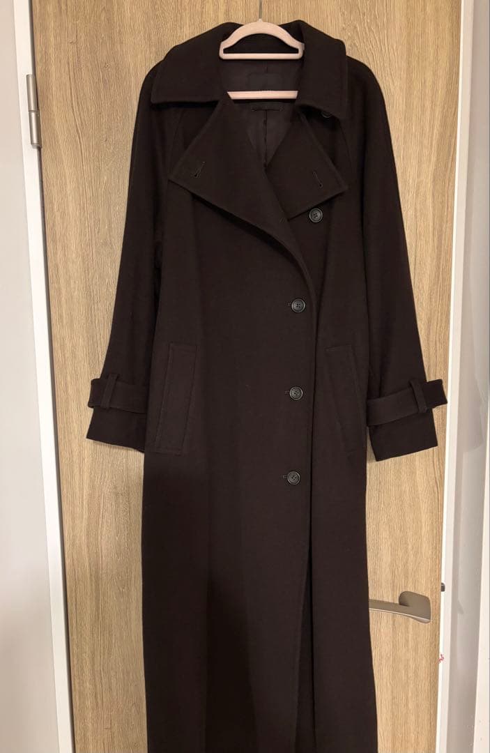 アニュアンス　ウールトレンチコート　DBRW Sサイズ　2024AW