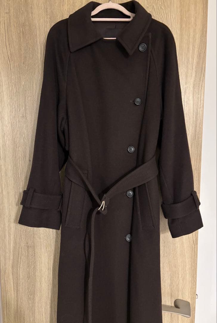 アニュアンス　ウールトレンチコート　DBRW Sサイズ　2024AW