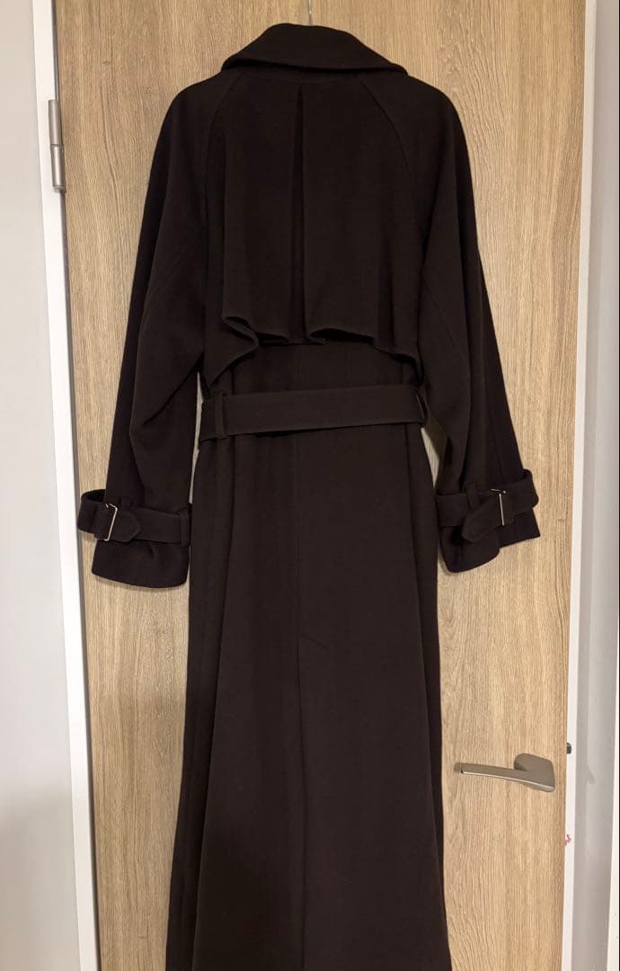 アニュアンス　ウールトレンチコート　DBRW Sサイズ　2024AW