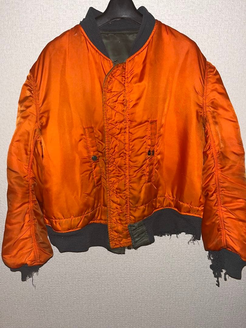 【即決価格】70s MA-1 アルファ ALPHA フライトジャケット L