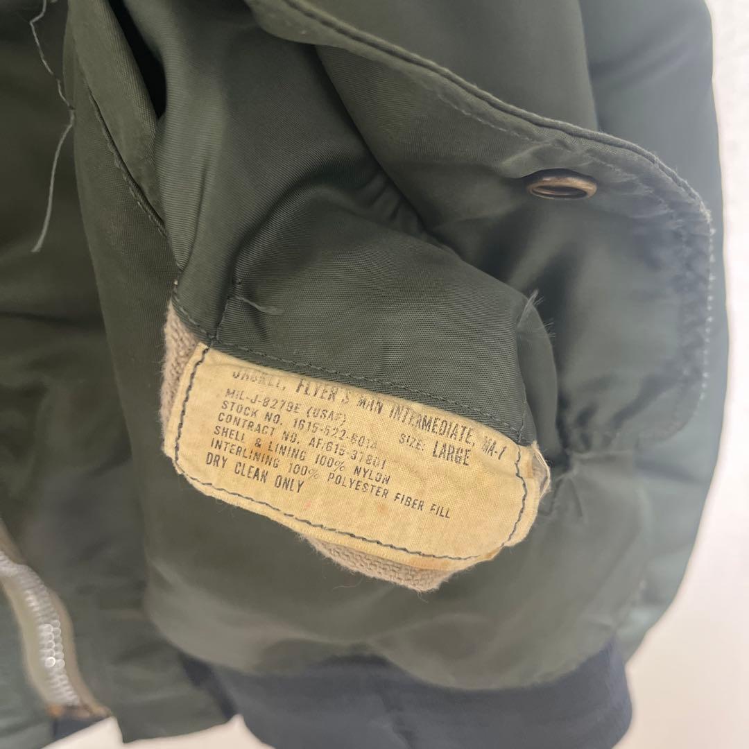 【即決価格】70s MA-1 アルファ ALPHA フライトジャケット L