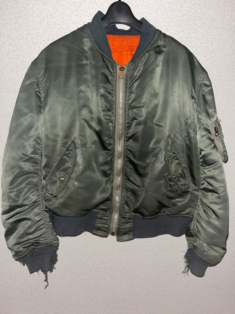 【即決価格】70s MA-1 アルファ ALPHA フライトジャケット L