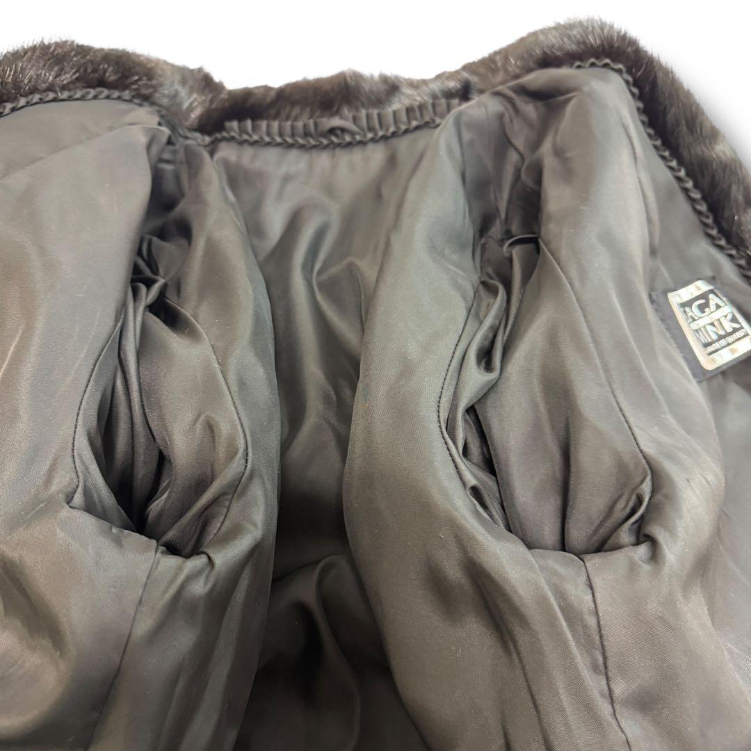 サガミンク 2005 毛皮 リアルファーコート グラマミンク 逆毛