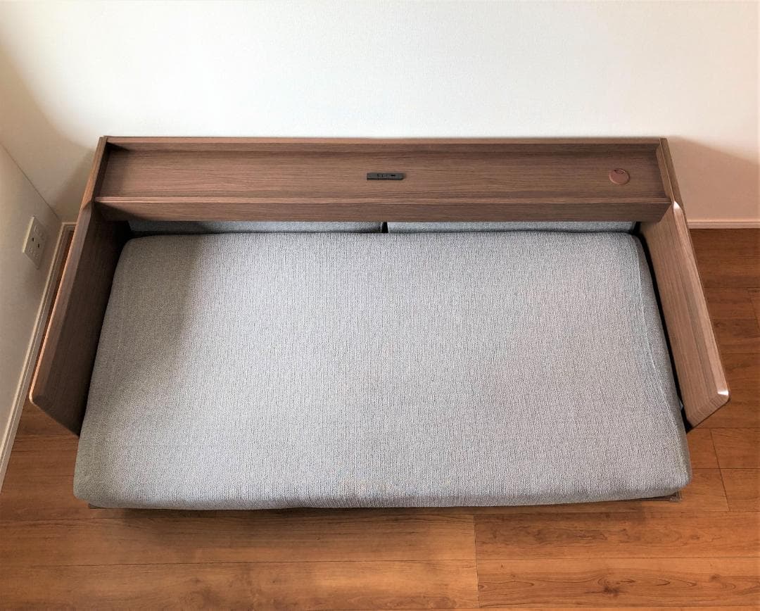 ニトリ 3Way ベッドソファ ソファベッド ミドルブラウン 美品 茶色