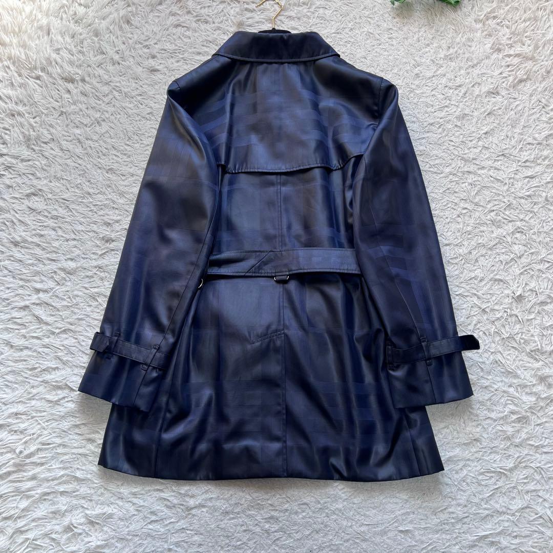 美品 バーバリー ロンドン トレンチコート シャドーチェック 大きいサイズ 44