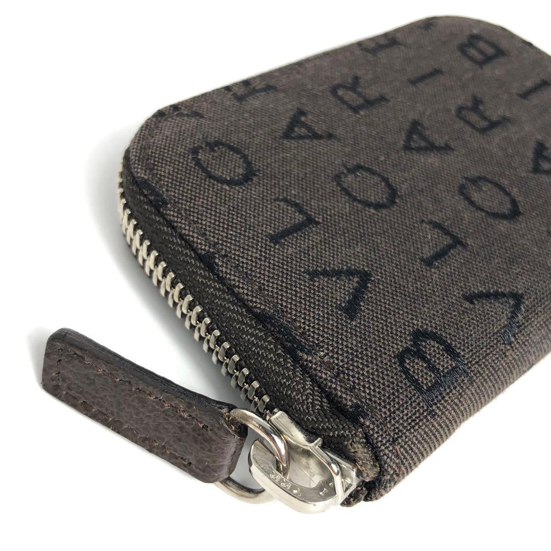 【ほぼ未使用】BVLGARI ブルガリ 6連キーケース ロゴマニア 男女兼用 茶