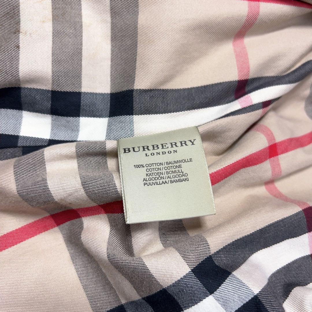 ☆BURBERRY LONDON☆ブラックトレンチコート メガチェック　ベルト付