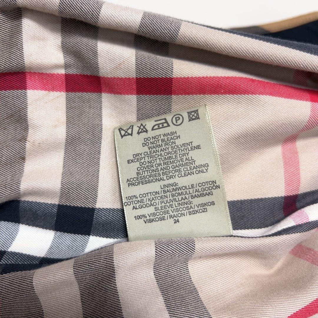 ☆BURBERRY LONDON☆ブラックトレンチコート メガチェック　ベルト付