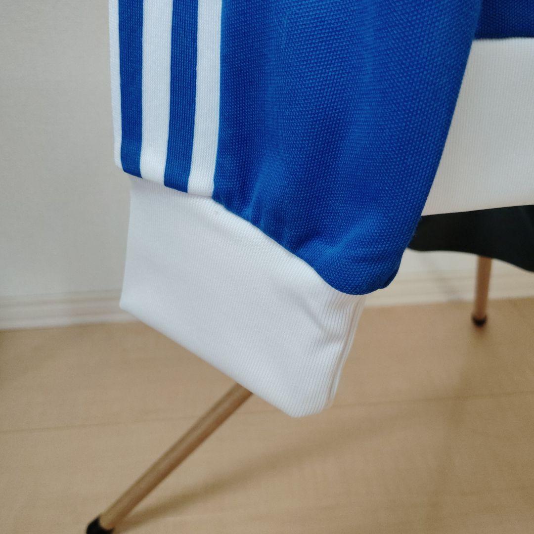 adidasベッケンバウアートラックジャケット青/白　Ｍ ほぼ新品