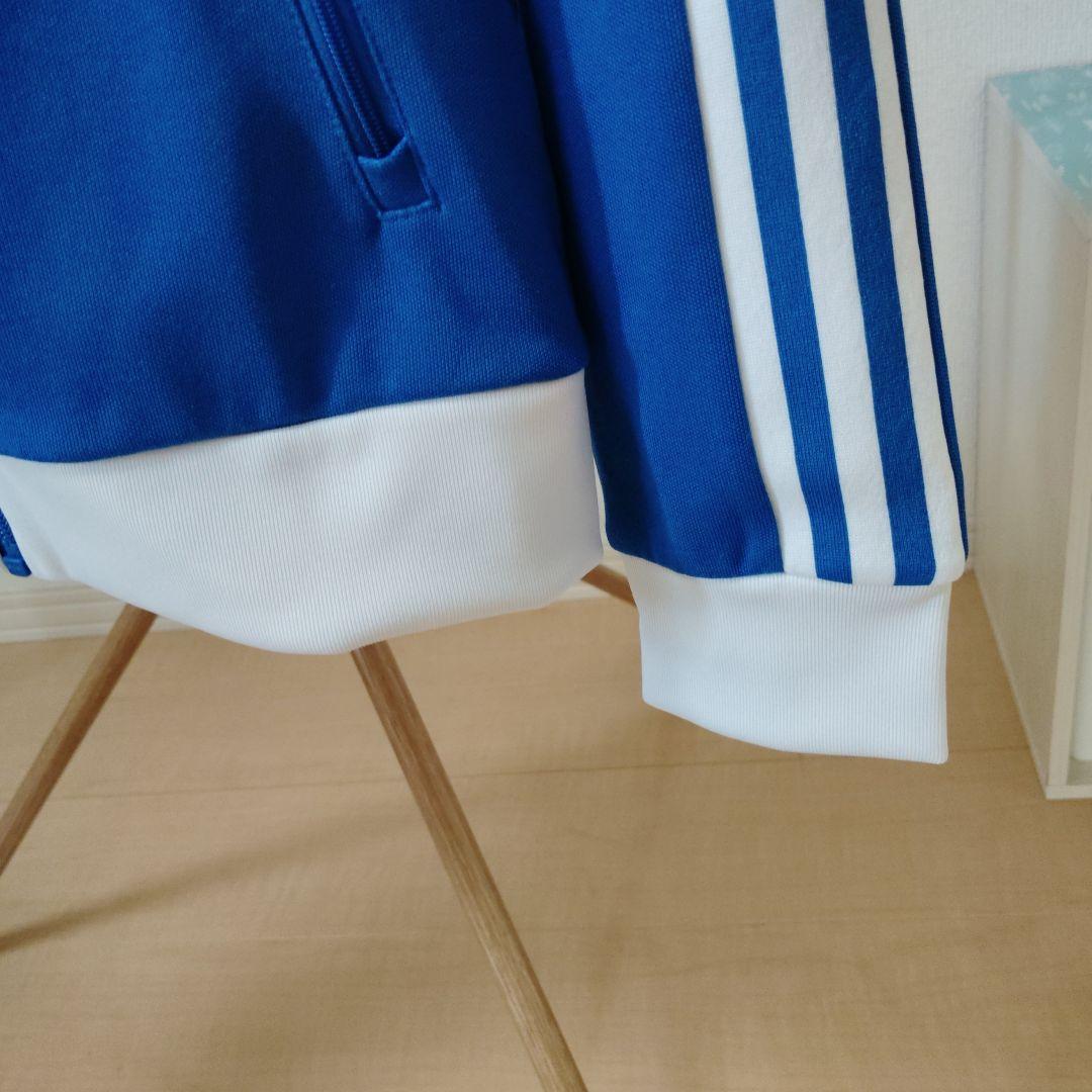 adidasベッケンバウアートラックジャケット青/白　Ｍ ほぼ新品