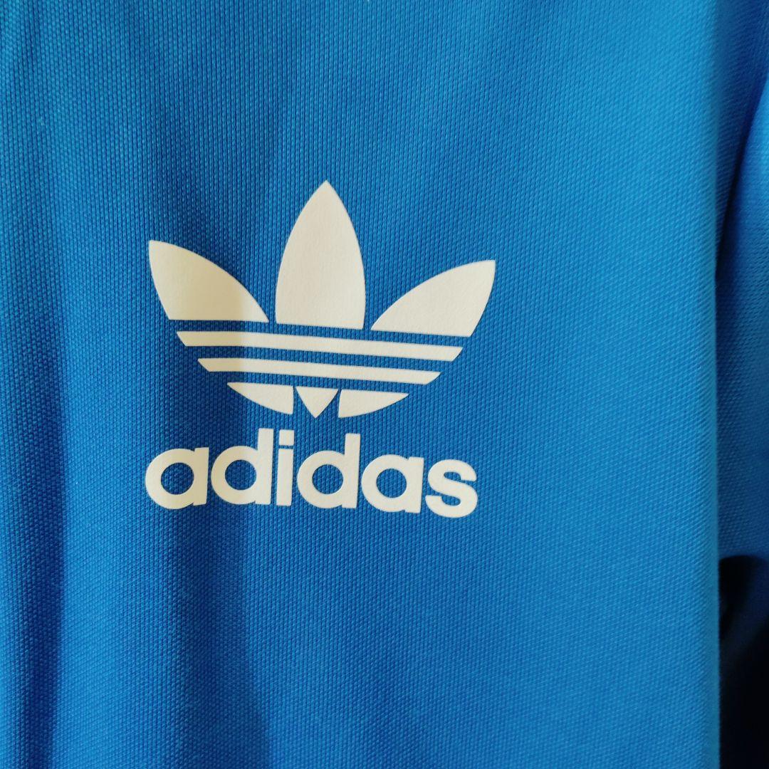 adidasベッケンバウアートラックジャケット青/白　Ｍ ほぼ新品
