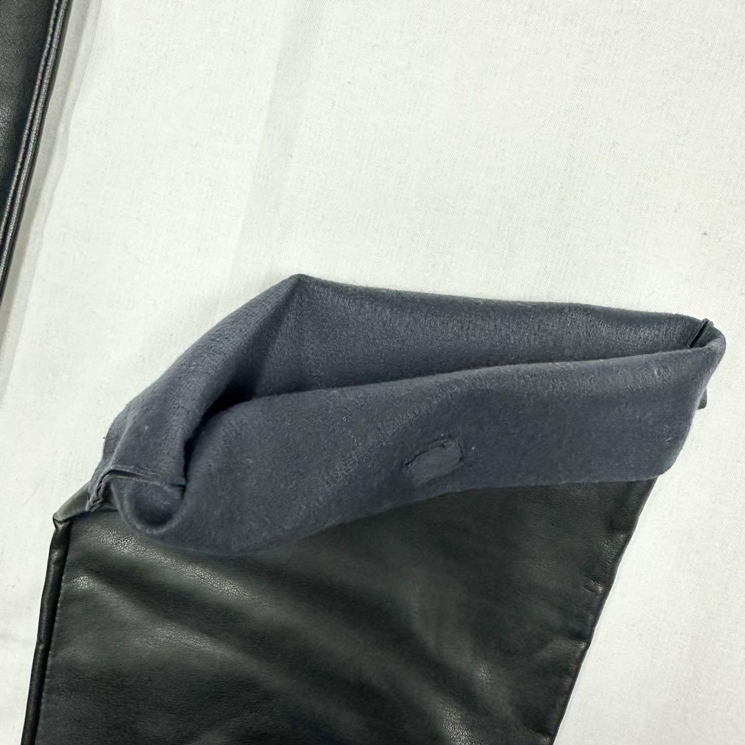 未使用フェンディナッパレザーロングソックスM