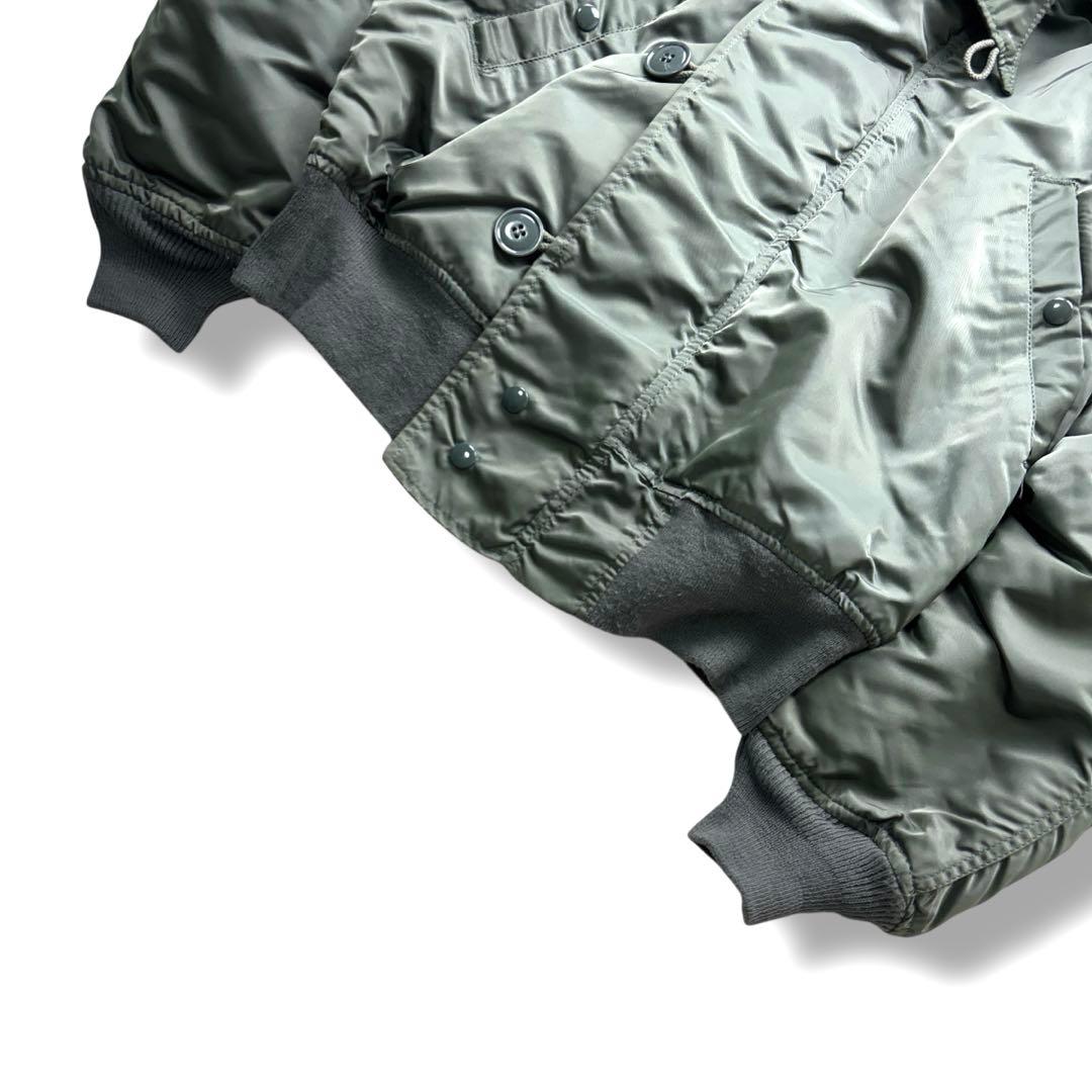 美品 ALPHA N-2B 90s フライトジャケット ブルゾン カーキー S