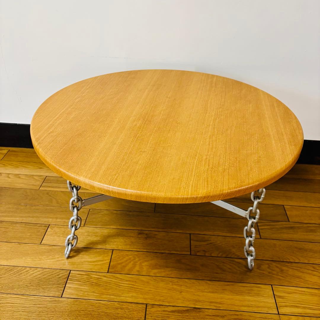 【希少品】　アンティーク　鎖脚　丸テーブル　ちゃぶ台　ユニーク　送料込み