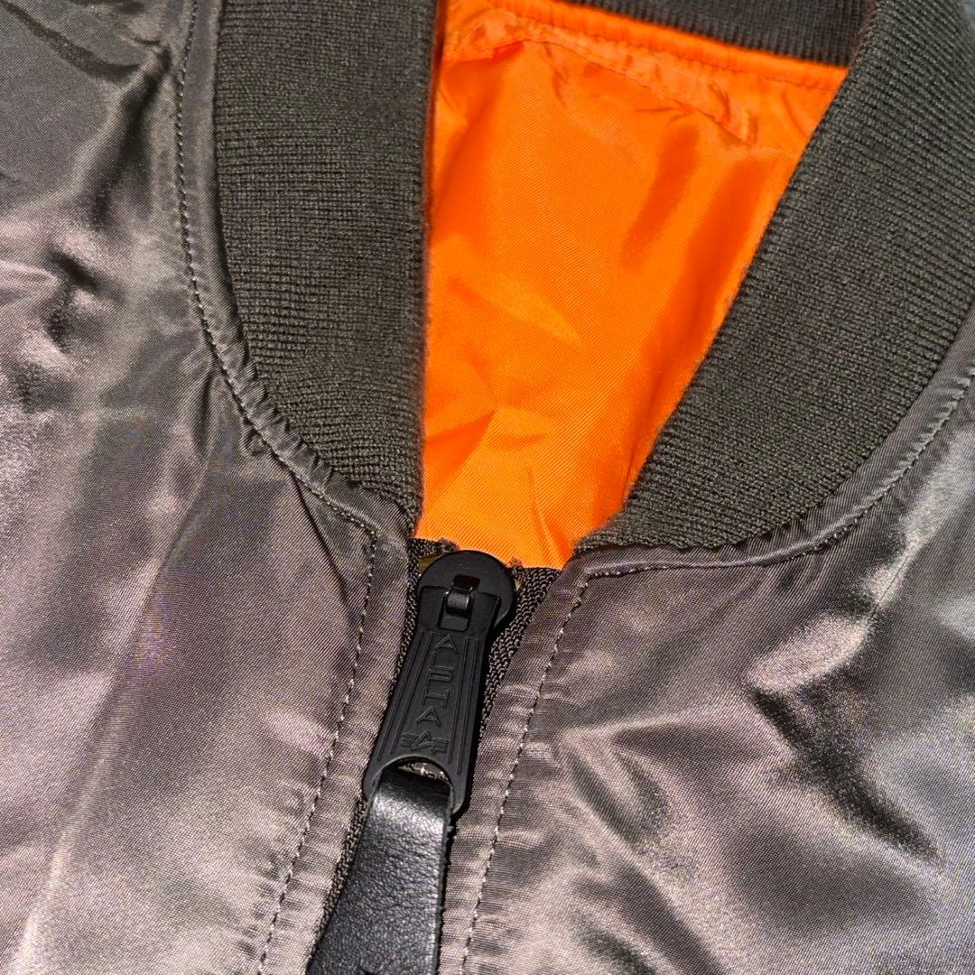 【美品✨】ALPHA INDUSTRIE ma-1 カーキ L