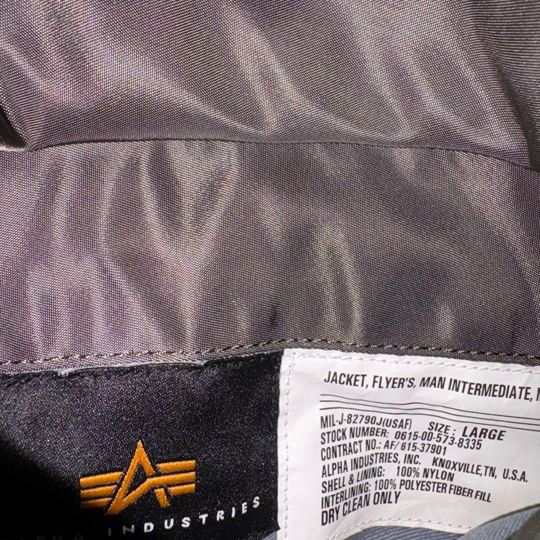 【美品✨】ALPHA INDUSTRIE ma-1 カーキ L