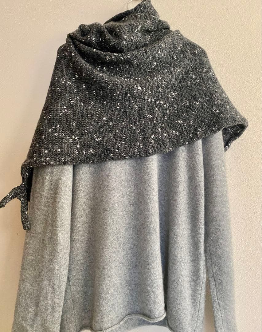 ヨーガンレール　美品　ウールコットンのケープ　ババグーリ