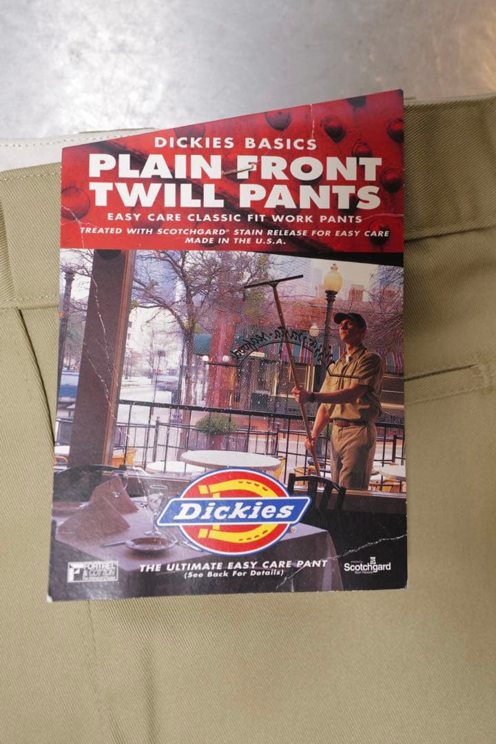 90sディッキーズ Dickies874USA製デッドストックタグ付きW32