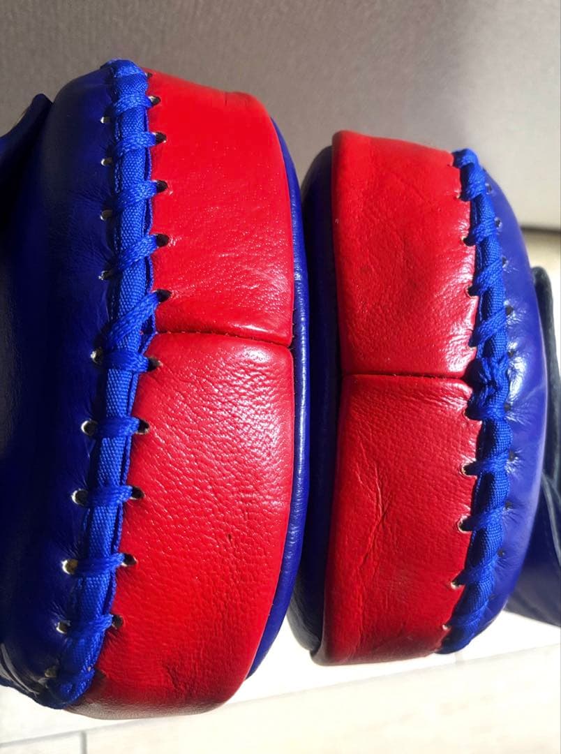 TWINS キックミット 青/赤 M