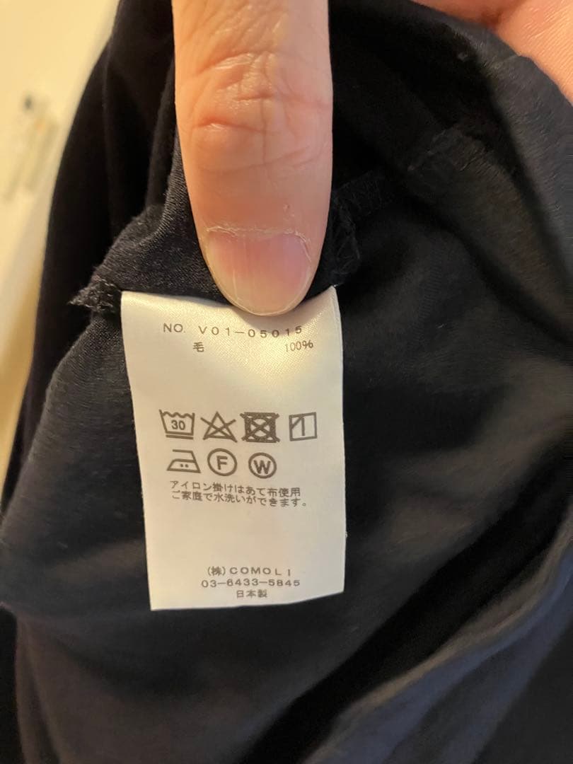COMOLI コモリ V01-05015 ウール天竺 ノースリーブ 3