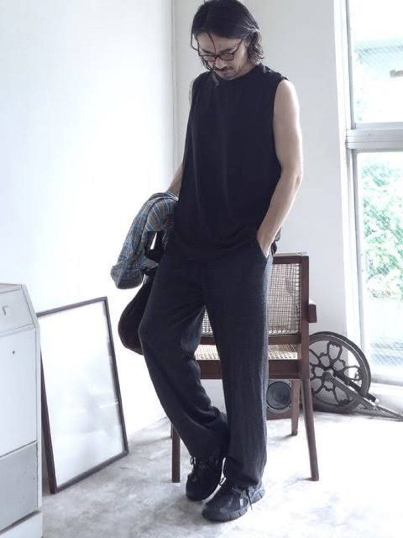 COMOLI コモリ V01-05015 ウール天竺 ノースリーブ 3