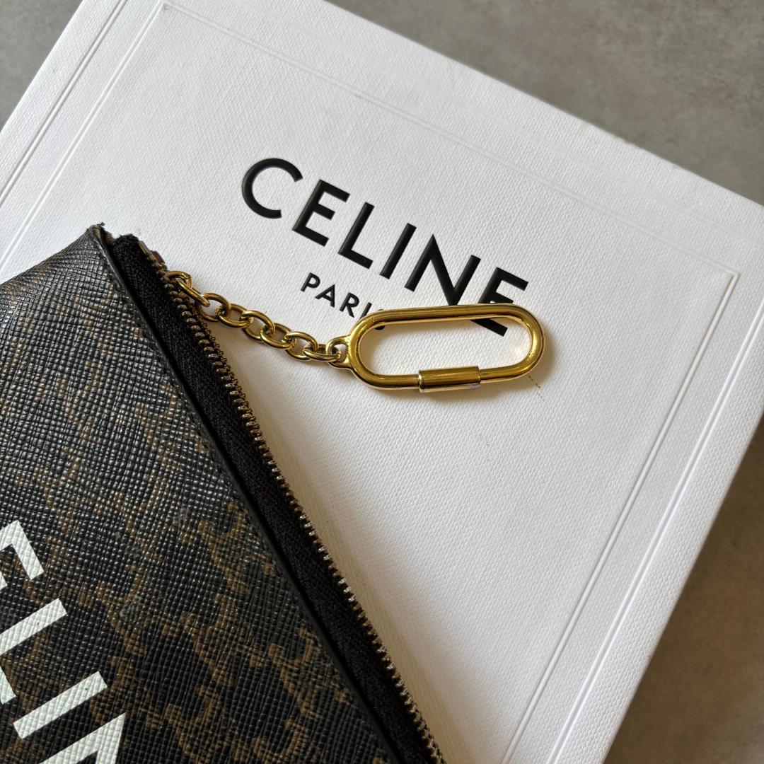 美品 CELINE ケース＆カードケーストリオンフキャンバス