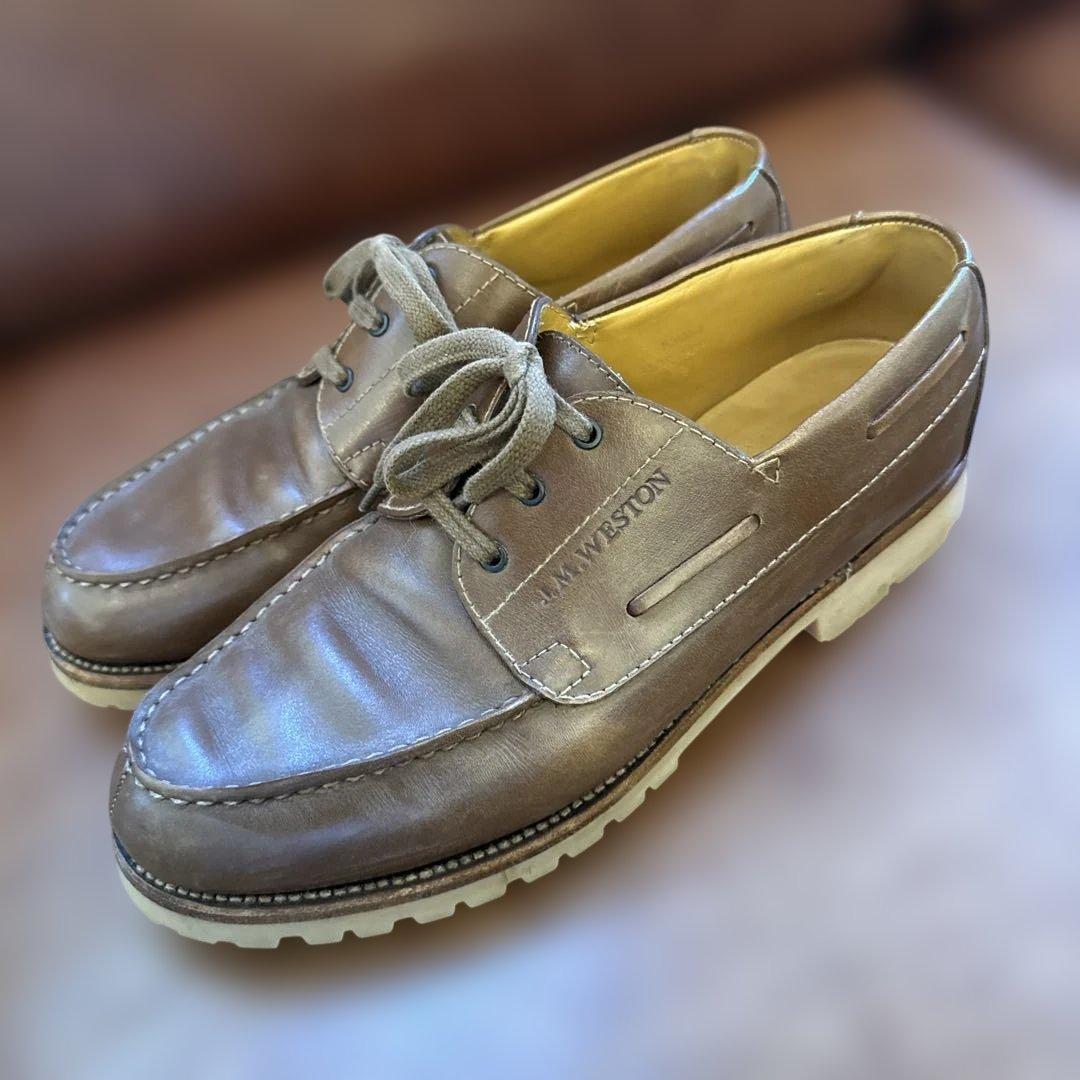 ジェイエムウェストン 690 ヨット 希少廃盤ロシアンカーフ仕様タンブラウン７Ｃ