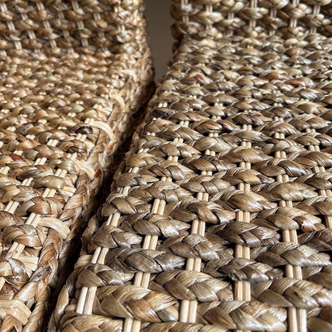 【美品】アジアン家具　ダイニングチェア　ウォーターヒヤシンス　バリ島　2脚セット