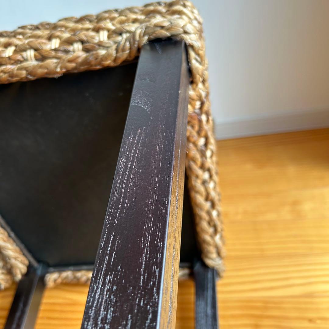 【美品】アジアン家具　ダイニングチェア　ウォーターヒヤシンス　バリ島　2脚セット