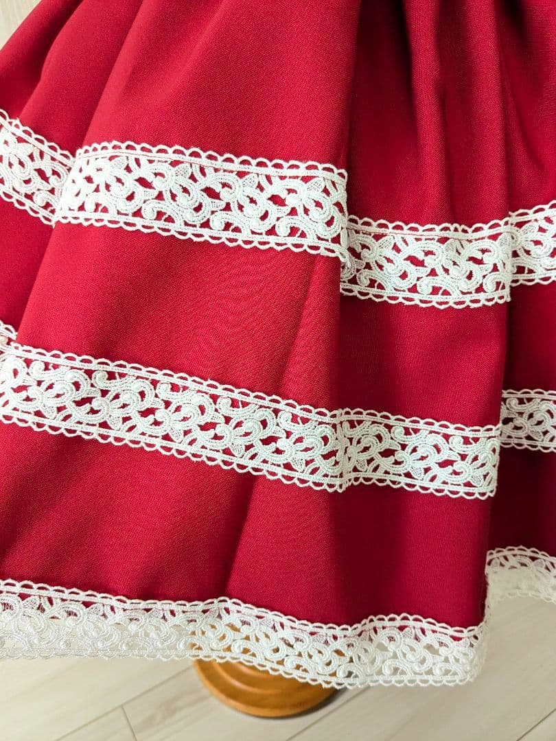 ハンドメイド　ワンピース　エリザベス風　100cm