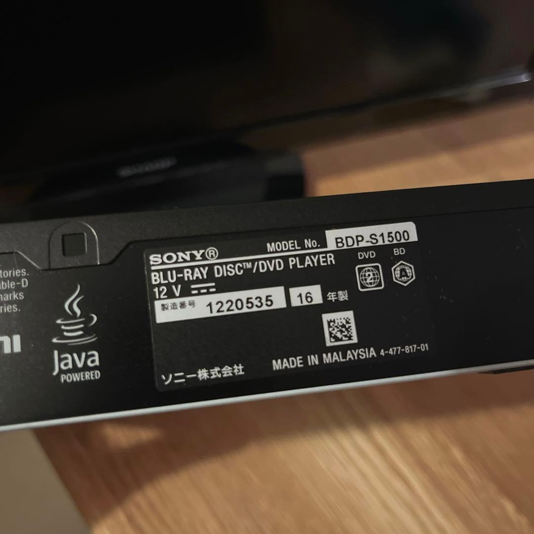 SHARP 液晶テレビ ／ SONY Blu-Ray DVD プレーヤーセット