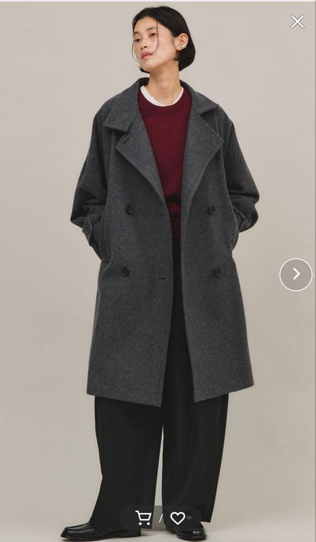 最終お値下げ！美品カレンソロジーメルトンスタンドカラーコート