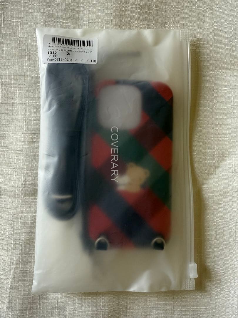 【新品】ファミリア♡スマホケースショルダーストラップ付きiPhone16pro