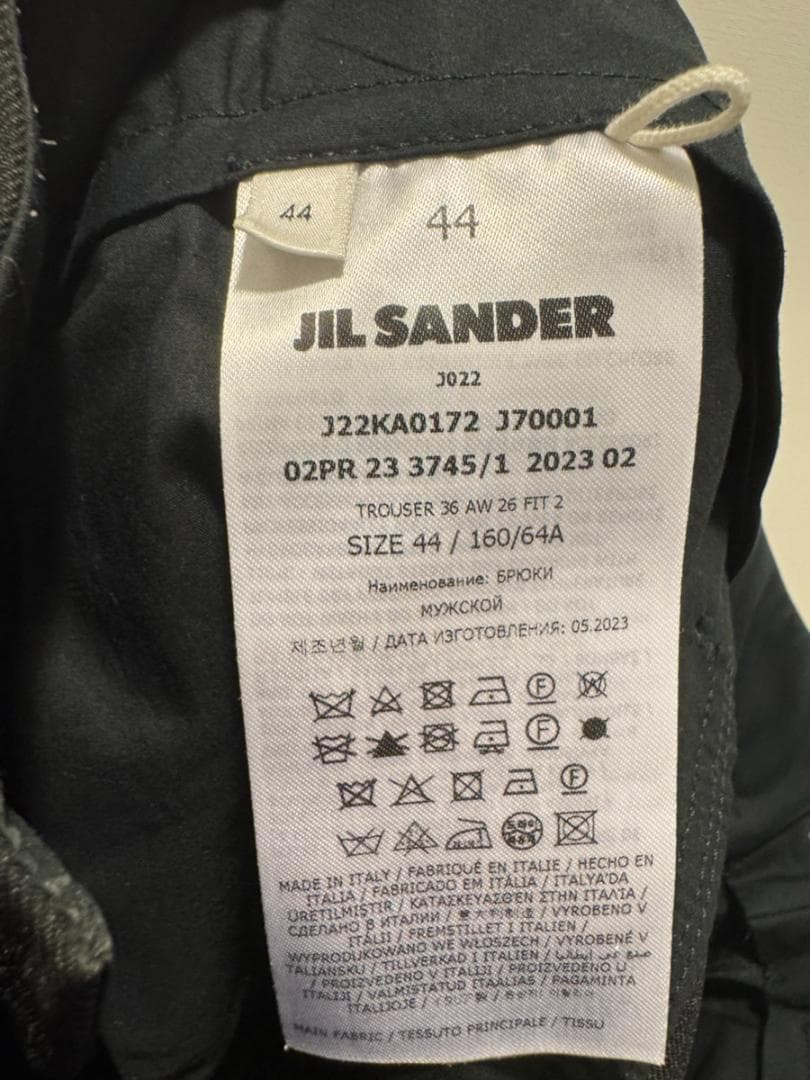 定価22万 SALE★ ジルサンダー JIL SANDER スラックス ブラック