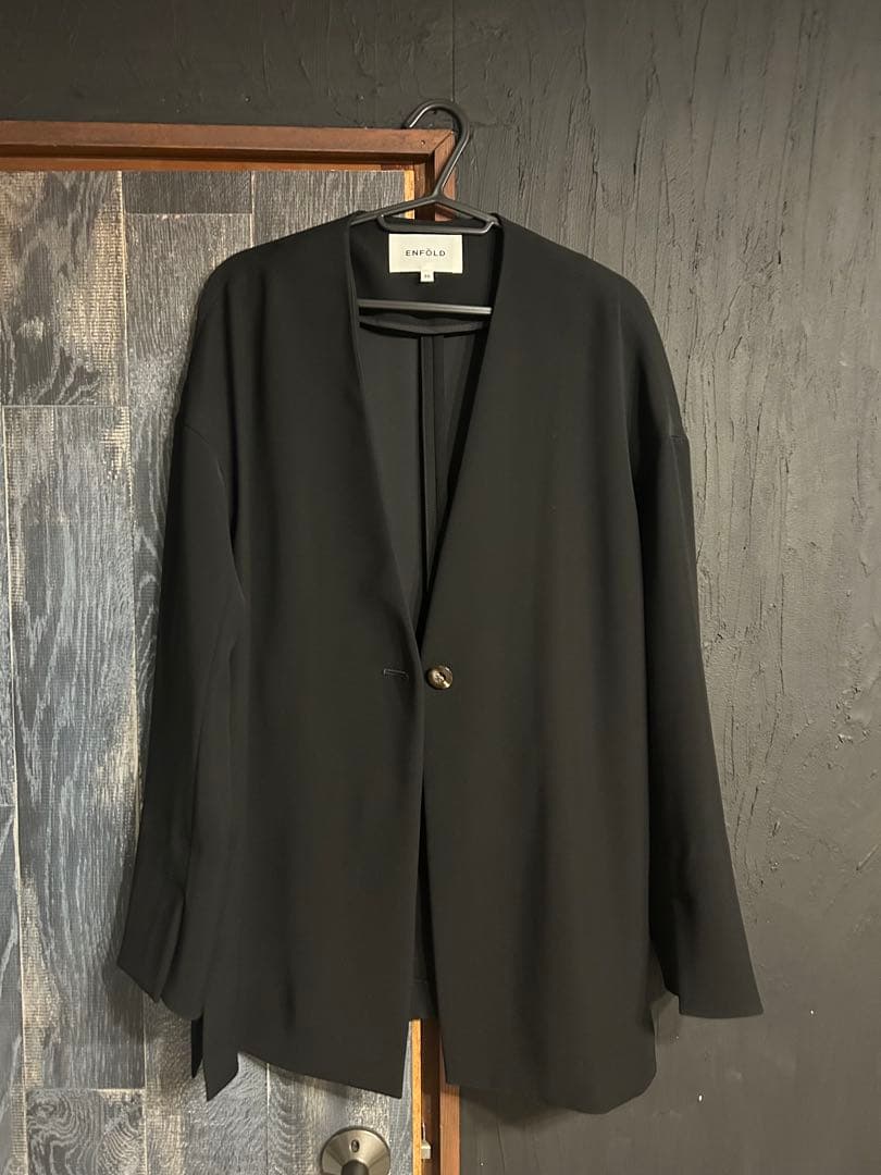 ★pocoyo★ENFORD エンフォルド　ノーカラージャケット