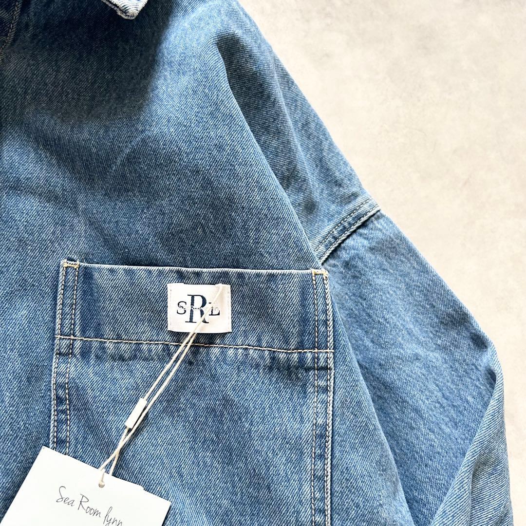 希少未使用タグ付シールームリンWIDEカフス DENIM シャツジャケットブルー