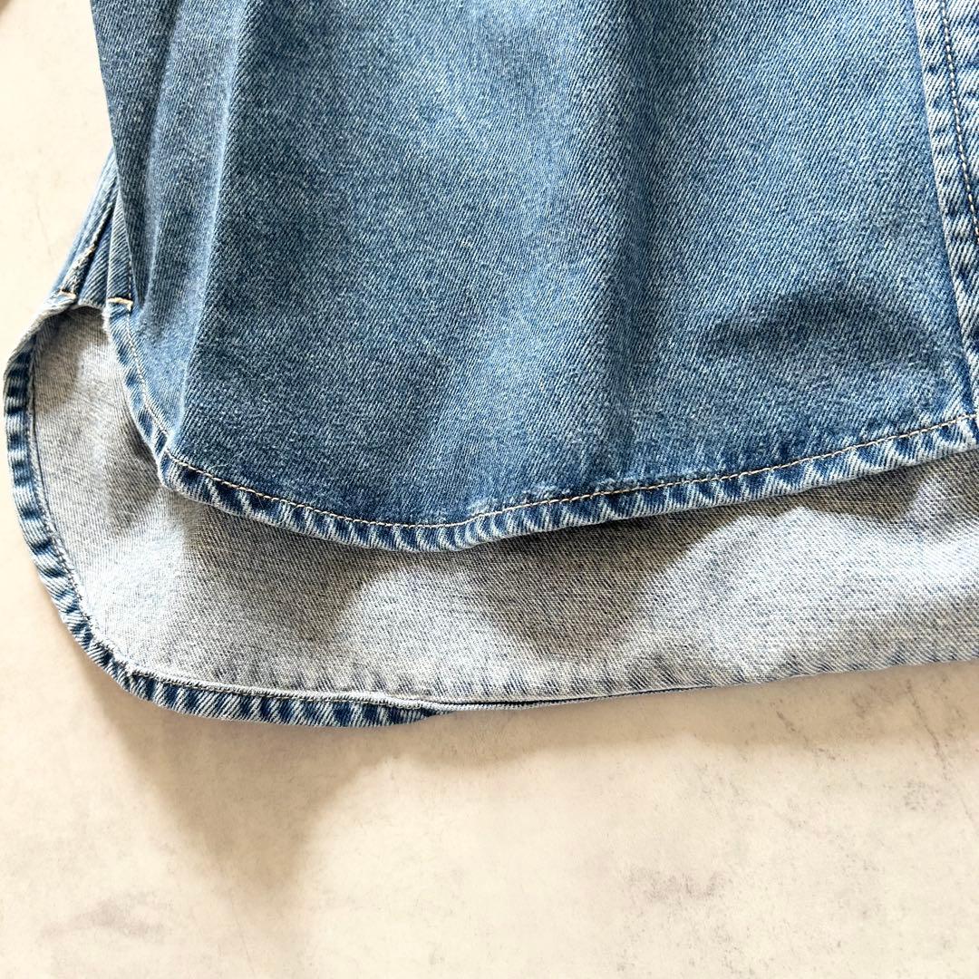 希少未使用タグ付シールームリンWIDEカフス DENIM シャツジャケットブルー