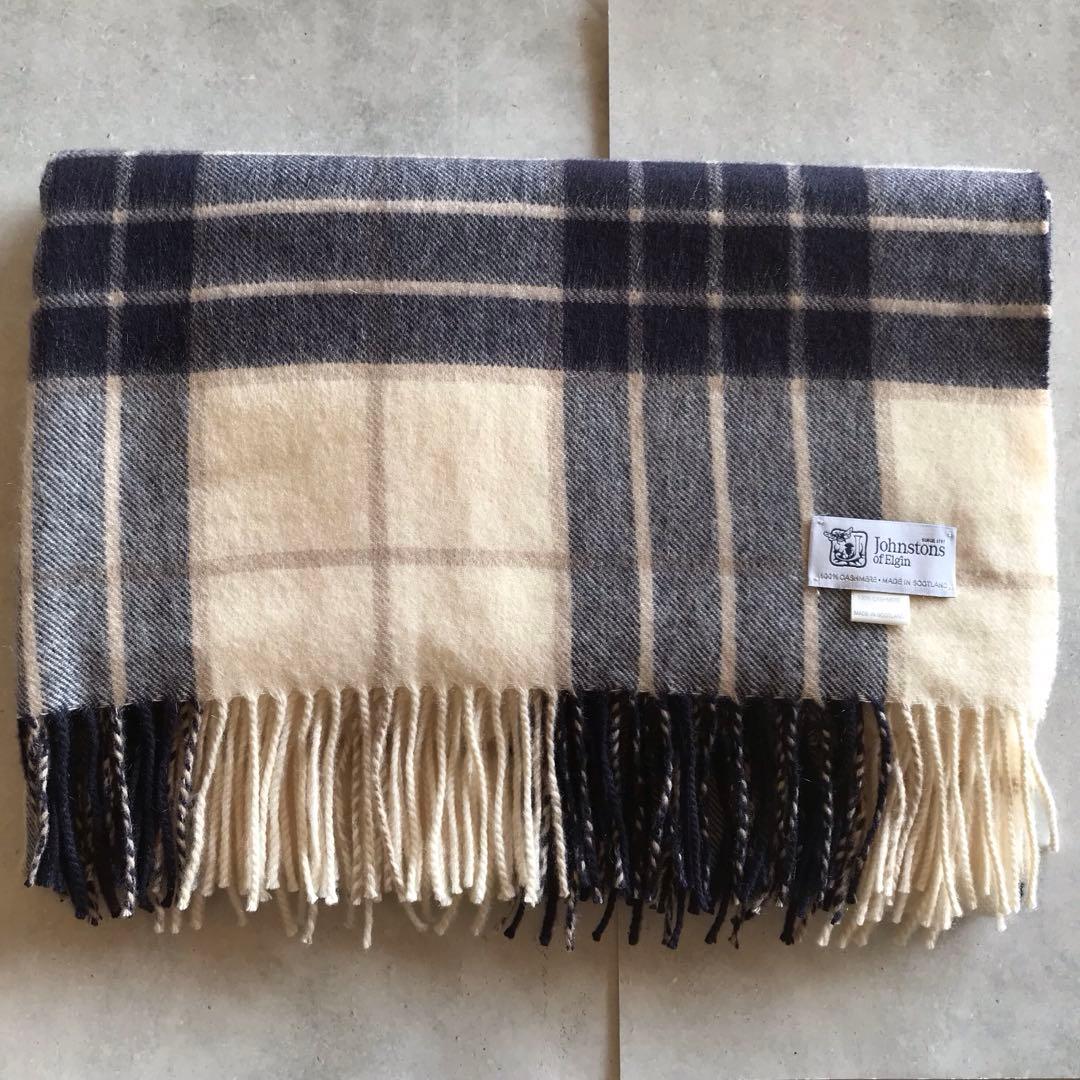 Johnstons カシミヤ100% 大判ストール Knockmore