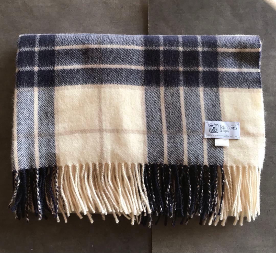 Johnstons カシミヤ100% 大判ストール Knockmore