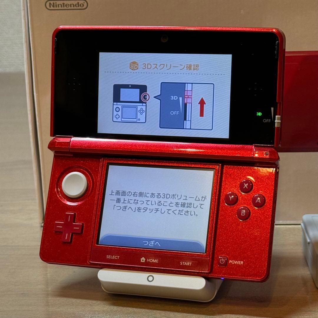 5-253 ニンテンドー3DS メタリックレッド 箱付き