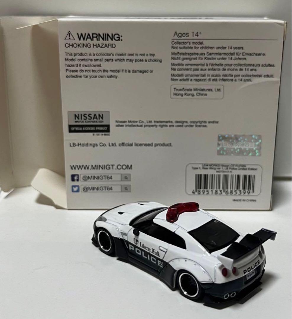 MINI GT GTR R35 LBWK 限定 police 1/64