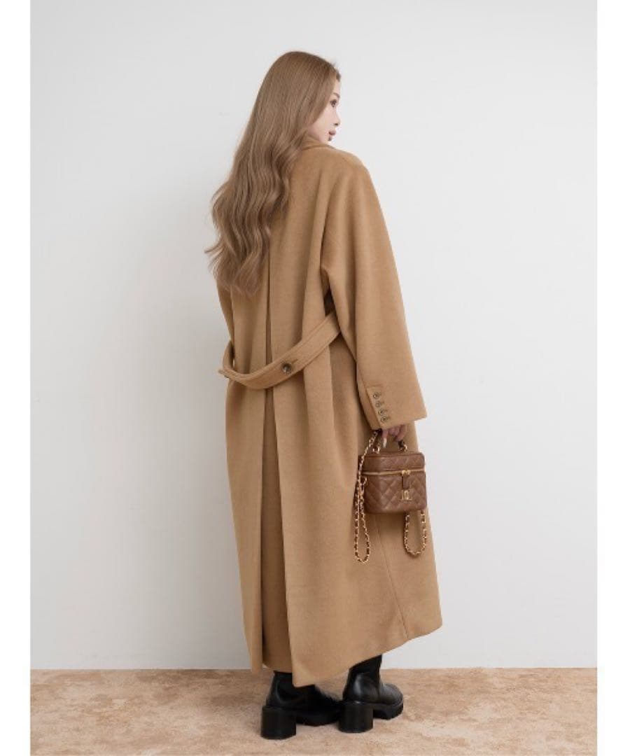 完売品　Darichダーリッチ　ダブルロングチェスターコート　キャメル FL