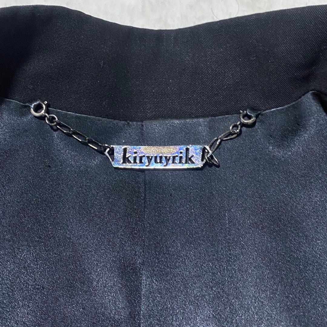 kiryuyrik テーラードジャケット ウールギャバジン 黒 ビジュアル系