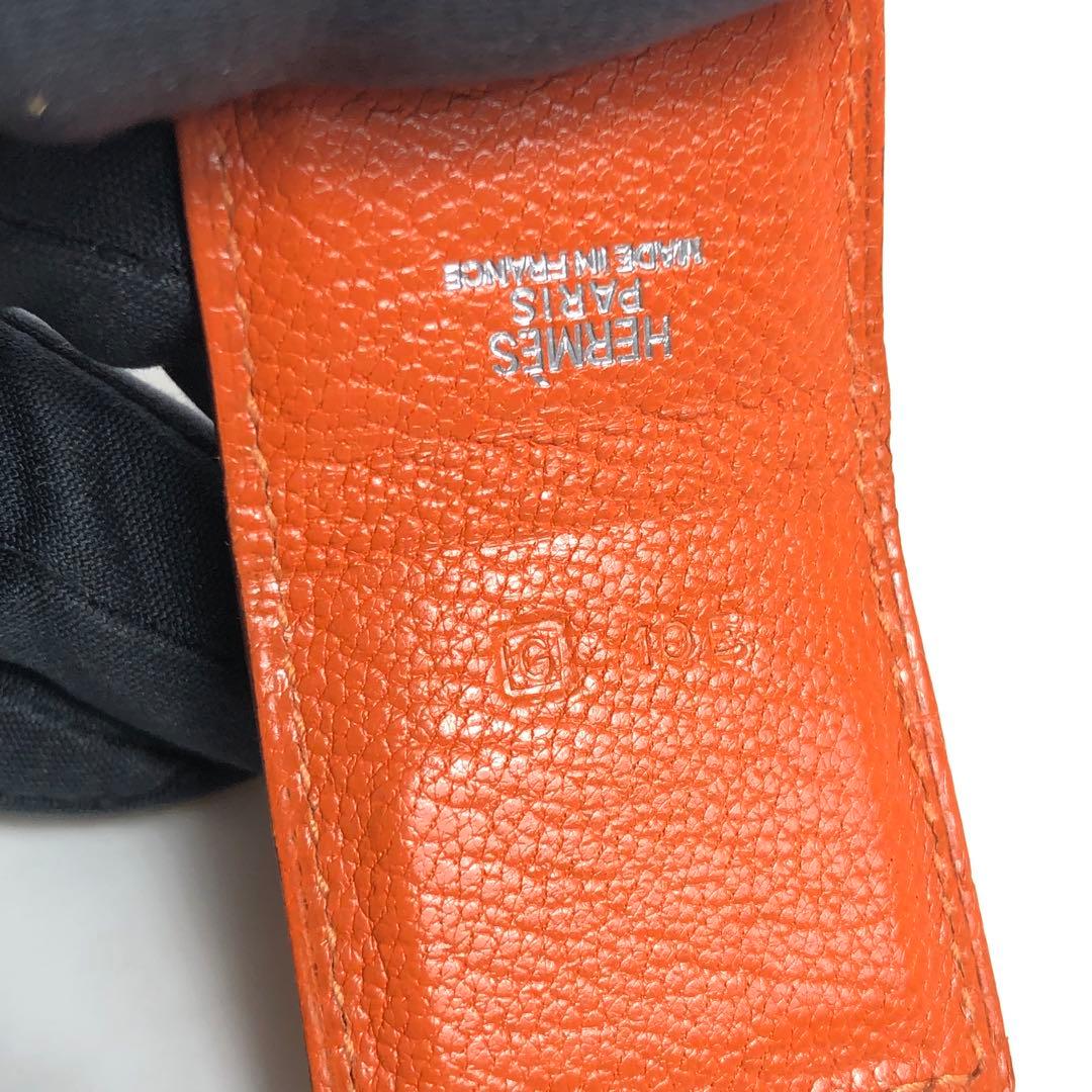 HERMES エルメス KLIPDOC クリップドック マネークリップ オレンジ