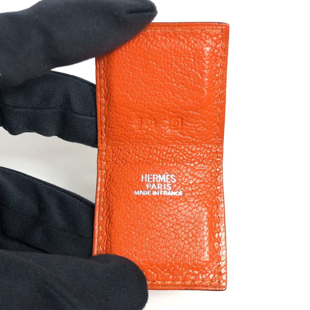HERMES エルメス KLIPDOC クリップドック マネークリップ オレンジ